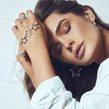 Silver Rainbow Star Hand Cuff