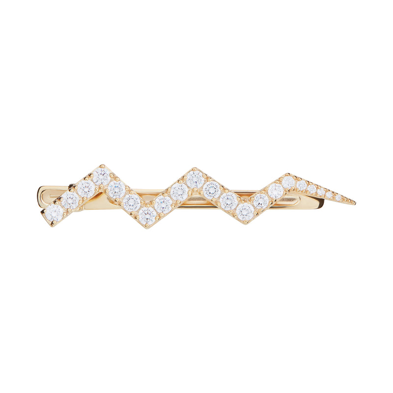 Gold Heartbeat Hair Clip