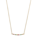 Gold Rainbow Curve Necklace