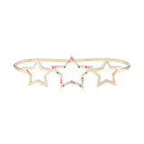 Gold Rainbow Star Hand Cuff