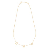 Gold Star Trio Necklace