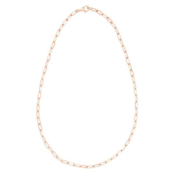 Rose Gold Long Chain Necklace