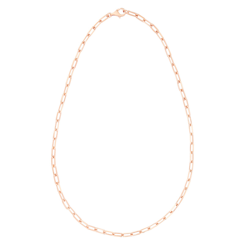 Rose Gold Long Chain Necklace