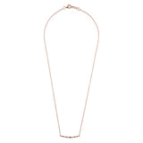 Rose Gold Rainbow Curve Necklace